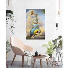 Bordo Sanat Bordosanat 60 x 110 cm Papağan Dekoratif Duvar Kanvas Tablo