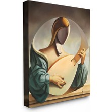 Bordo Sanat Bordosanat 60 x 75 cm Soyut Dekoratif Duvar Kanvas Tablo