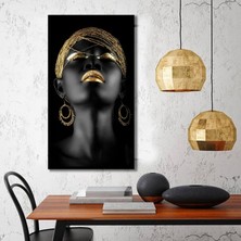 Bordo Sanat Bordosanat 70 x 125 cm Kadın Portre Dekoratif Duvar Kanvas Tablo