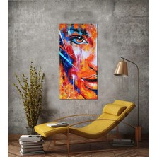 Bordo Sanat Bordosanat 50 x 100 cm Yağlıboya Kadın Dekoratif Duvar Kanvas Tablo