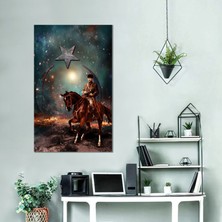 Bordo Sanat Bordosanat 60 x 110 cm Atatürk Dekoratif Duvar Kanvas Tablo