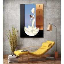 Bordo Sanat Bordosanat 60 x 90 cm Soyut Dekoratif Duvar Kanvas Tablo