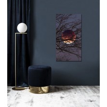 Bordo Sanat Bordosanat 70 x 130 cm Dolunay Dekoratif Duvar Kanvas Tablo