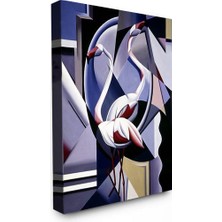 Bordo Sanat Bordosanat 50 x 60 cm Flamingo Dekoratif Duvar Kanvas Tablo