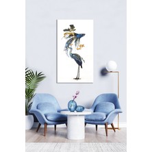 Bordo Sanat Bordosanat 80 x 140 cm Hayvanlar Dekoratif Duvar Kanvas Tablo