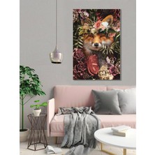 Bordo Sanat Bordosanat 60 x 90 cm Tilki Dekoratif Duvar Kanvas Tablo