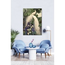 Bordo Sanat Bordosanat 50 X70 cm Tavus Kuşu Dekoratif Duvar Kanvas Tablo