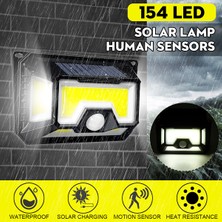 Insma 154 LED Solar Lamba Hareket Sensörü Bahçe/ Koridor/ Garaj İçin Lamba (Yurt Dışından)