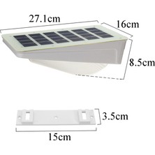 Insma 3W 42 LED Solar Duvar Lambası IP65 LED Bahçe Lambası (Yurt Dışından)