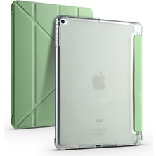 Canpay Apple iPad Air 2 9.7" Uyumlu Arka ve Ön Kılıf Canpay-Pen Standlı ve Kalem Bölmeli