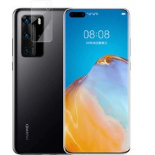 Canpay Huawei P40 Pro Uyumlu Kamera Lens Koruyucu Esnek Yüksek Kalite 0.2mm Nano Cam