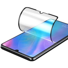 Canpay Huawei P30 Uyumlu Ekran Koruyucu Full Kavisli Tam Kaplayan Hd Esnek Film
