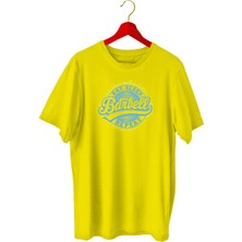 Bluu Barbell Sporcu T-Shirt Bisiklet Yaka