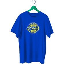 Bluu Barbell Sporcu T-Shirt Bisiklet Yaka