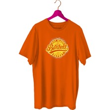 Bluu Barbell Sporcu T-Shirt Bisiklet Yaka