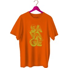 Bluu Savage Sporcu T-Shirt Bisiklet Yaka