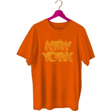 Bluu Newyorklite Sporcu T-Shirt Bisiklet Yaka