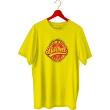 Bluu Barbell Sporcu T-Shirt Bisiklet Yaka