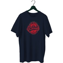 Bluu Barbell Sporcu T-Shirt Bisiklet Yaka
