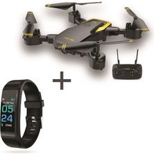 Corby CX007 Zoom Pro Smart Katlanabilir Drone + Polosmart PSSW01 Akıllı Bileklik