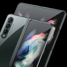 Ceplab Samsung Galaxy Z Fold 3 Kılıf Ince Metal Frame Lüx 360° Derece Esnek Kapak
