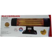 Bayersan 3 Camlı Quartz Soba 1800W