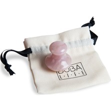 Buba Life Pembe Kuvars Mantar Gua Sha Açık Pembe Masaj Aleti