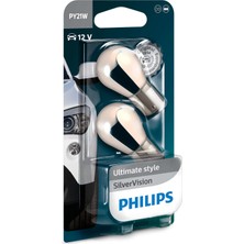 Philips PY21W Philips 12V 21W Krom Sarı Ampul Seti 12496 Svb2 (93 Sinyal)