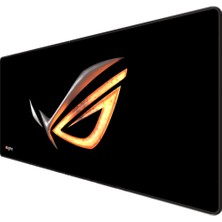 Digipod Gaming Oyuncu Mousepad  90X40 XXL  Kaymaz Taban BLACK ROG 4mm Kalınlık
