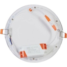 YCL ALP-1012 12W Sıva Altı Yuvarlak LED Panel 3000K Günışığı
