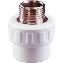 Alcera 25X3/4 Erkek Adaptör Beyaz