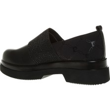 Pierre Cardin Taş Işlemeli Logo Baskılı Desenli Siyah Kadın Günlük Ayakkabı