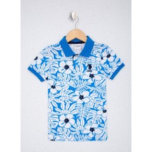U.S. Polo Assn. Erkek Kobalt Polo Yaka T-Shirt