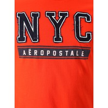 Aeropostale O Yaka Bordo Baskılı Erkek T-Shirt