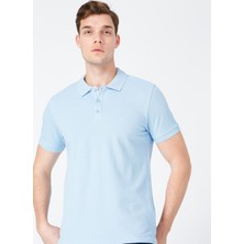 Fabrika Comfort Mavi Erkek Cepsiz Polo T-Shirt