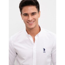 U.S. Polo Assn. Slim Fit Beyaz Erkek Gömlek