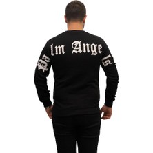 Amor Man Palm Angels Sırt Boyun Baskılı Bambu Dokuma Erkek Sweatshirt