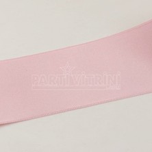 Parti Vitrini Pembe Saten Kurdela 6 Cm. x 10 Metre