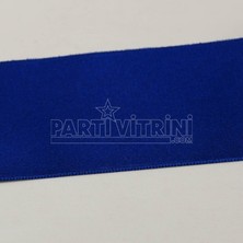 Parti Vitrini Lacivert Saten Kurdela 6 Cm. x 10 Metre