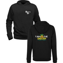 Alfa Tshirt Heinsenberg-Breaking Bad Siyah Ön Arka Baskılı Sweatshirt