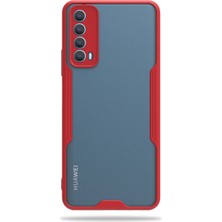 Hesaplı Dünya Huawei P Smart 2021 Kılıf Şeffaf Arka Renkli Çerçeve Hpr