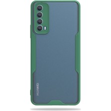 Hesaplı Dünya Huawei P Smart 2021 Kılıf Şeffaf Arka Renkli Çerçeve Hpr
