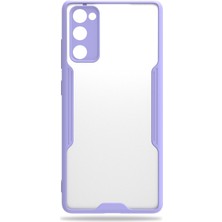 Hesaplı Dünya Samsung Galaxy S20 Fe Kılıf G780 Şeffaf Arka Renkli Çerçeve Hpr