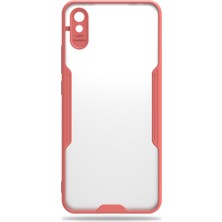 Hesaplı Dünya Xiaomi Redmi 9A Kılıf Şeffaf Arka Renkli Çerçeve Hpr