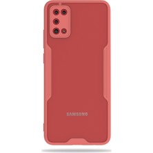 Hesaplı Dünya Samsung Galaxy A02S Kılıf A205 Şeffaf Arka Renkli Çerçeve Hpr