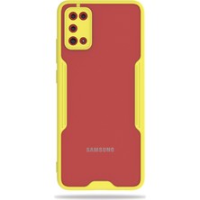 Hesaplı Dünya Samsung Galaxy A51 Kılıf A515F Şeffaf Arka Renkli Çerçeve Hpr