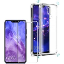 Kılıfist Huawei Mate 20 Lite Kılıf Kenar Koruma Antişok Silikon Kılıf +Cam