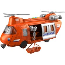 Vardem 1:16 Sürtmeli Sesli Işıklı Arama ve Kurtarma Helikopteri - Turuncu