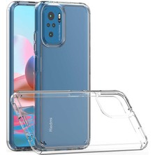 Case 4U Xiaomi Redmi Note 10S Kılıf Şeffaf Sert Sararmaz Coss Kapak