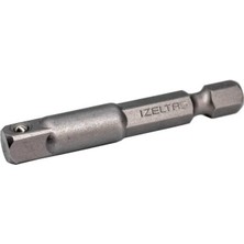 Izeltaş 50 mm 1/4" - 1/4" Bits Uçlu Lokma Adaptörü(Makine Kullanımına Uygun)